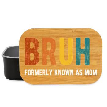 Bruh, früher bekannt als Mom Retro Humor - Lunch Box - Schwarz - Vorne