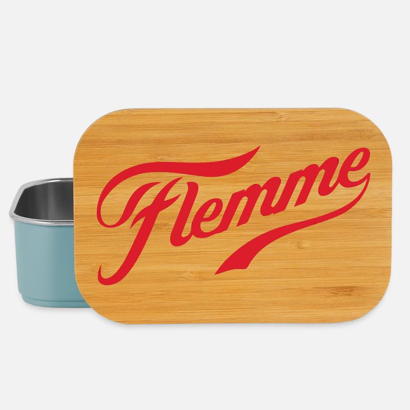 flemme - Boîte à goûter - bleu pâle