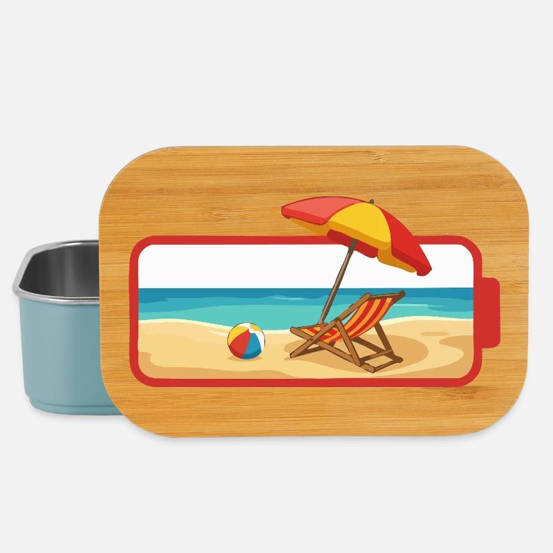 Summer Beach Umbrella Chair - Lunch Box - light blue