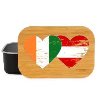 Cœur du drapeau de la Côte d’Ivoire - Boîte à goûter - noir - Devant