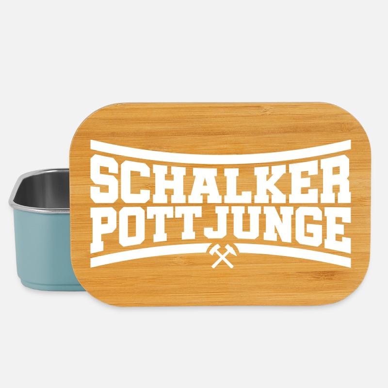 Schalker Pottjunge Gelsenkirchen | Farbe änderbar - Lunch Box - Hellblau