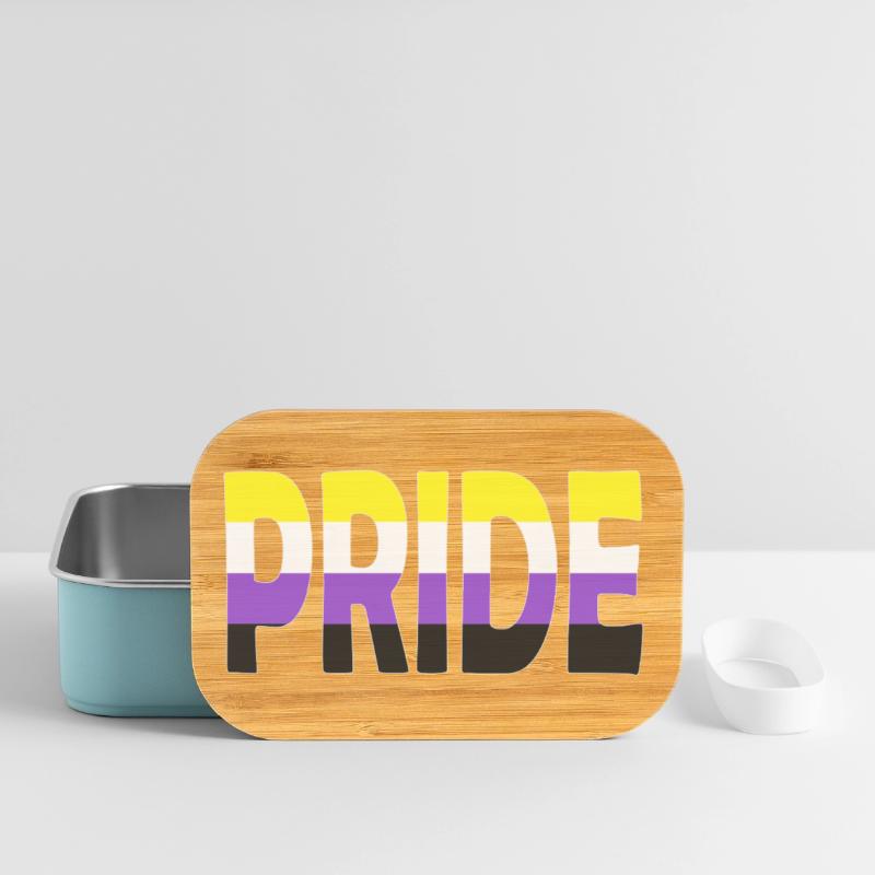 Pride lettering Non-Binary Non-Binary LGBTQ Lunch Box