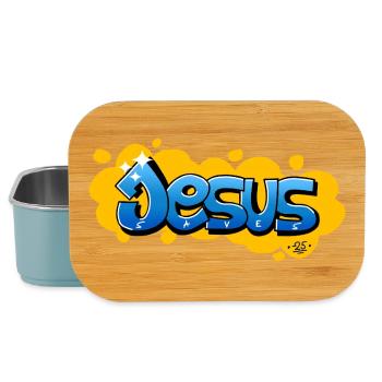 Jesus saves - Lunch Box - Hellblau - Vorne