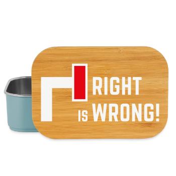 Right Is Wrong! Against Right & Right Parties V1 - Lunch Box - light blue - Front