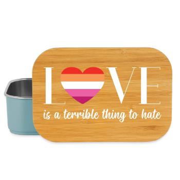 LGBT PrideMonth - Love is a terrible thing to hate - Lunch Box - light blue - Front