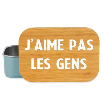 J'aime pas les gens - Boîte à goûter - bleu pâle - Devant
