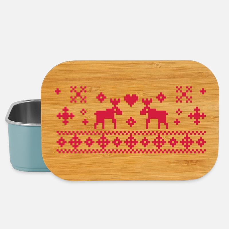 Norwegian Xmas - Lunch Box - light blue