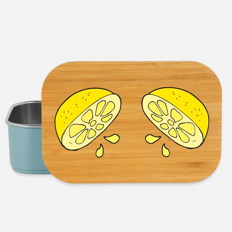 Zitrus Tropfen Duo - Lunch Box - Hellblau