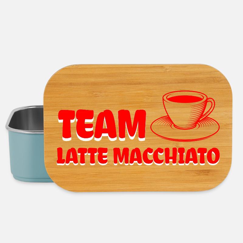 Team Latte macchiato Cool coffee design. - Lunch Box - light blue