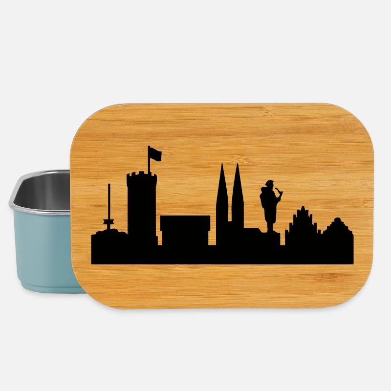 Bielefeld Skyline - Lunch Box - Hellblau
