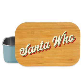 Santa Who Christmas Design - Lunch Box - Hellblau - Vorne