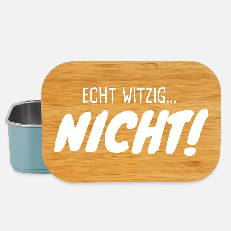 Echt Witzig Nicht Spruch Kontrast - Lunch Box - Hellblau