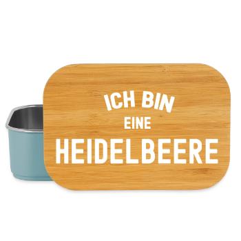 ICH BIN EINE HEIDELBEERE Karneval Beere Blaubeeren - Lunch Box - Hellblau - Vorne
