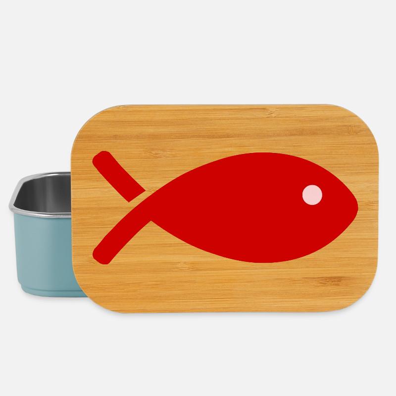 POISSON - Boîte à goûter - bleu pâle