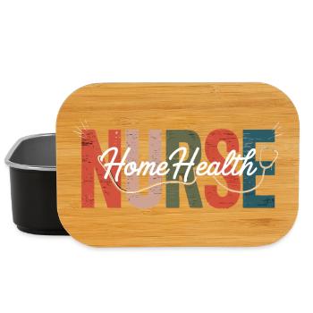 Krankenschwester Home Health Overlay - Lunch Box - Schwarz - Vorne