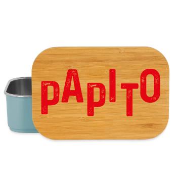 Papito verzweifelte rote Buchstaben - Lunch Box - Hellblau - Vorne