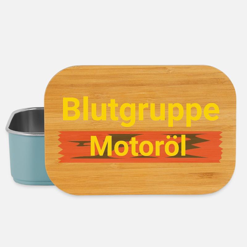 Blood type engine oil - Lunch Box - light blue
