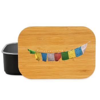 Drapeaux de prière - Boîte à goûter - noir - Devant