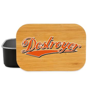 destroyer destroy zerstörer crash bandit - Lunch Box - Schwarz - Vorne
