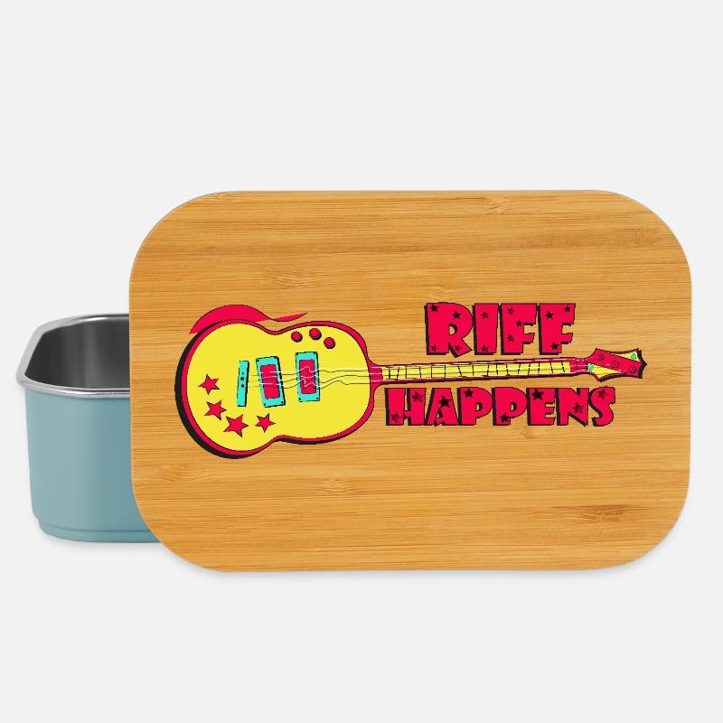 Riff Happens - Cool Rock Guitar - Lunch Box - light blue