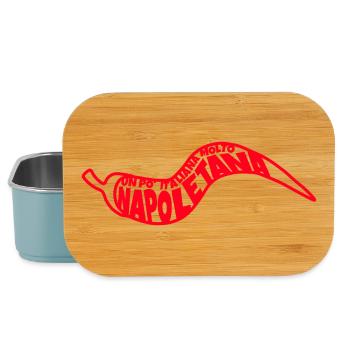 Piment Napoli Typo-Art - Boîte à goûter - bleu pâle - Devant