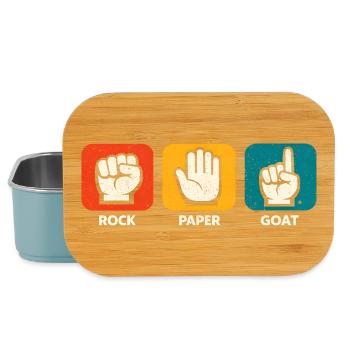 Stein Papier Ziege Nummer 1 Ziege - Lunch Box - Hellblau - Vorne