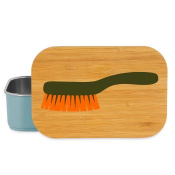 Mushroom Brush Tool Collector - Lunch Box - light blue - Front