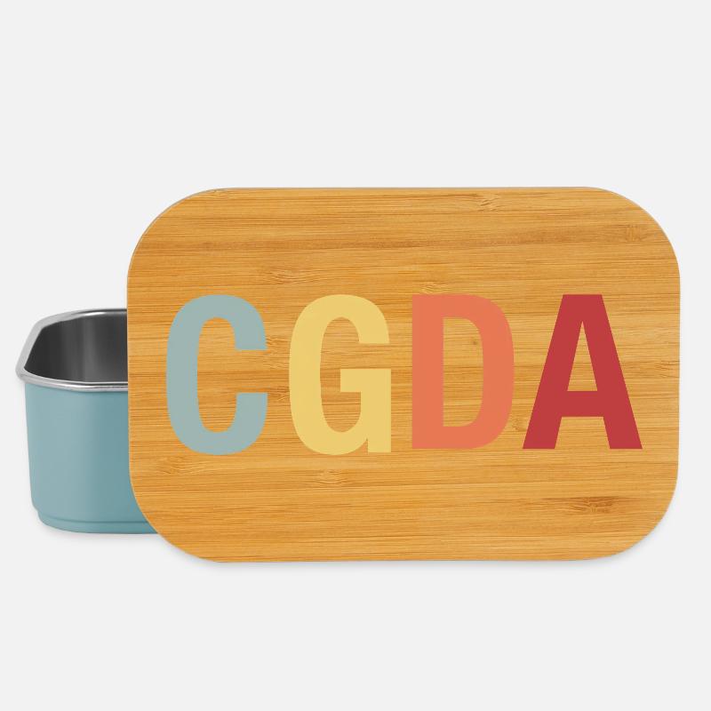 CGDA viola tuning string musician retro - Lunch Box - light blue
