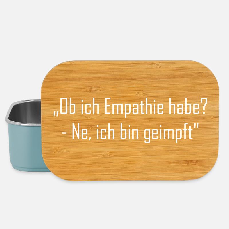 „Ob ich Empathie habe? - Ne, ich bin geimpft" - Lunch Box - Hellblau