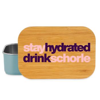 Stay hydrated - drink spritzer - Lunch Box - light blue - Front