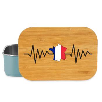 Pulsation Tricolore France - Flag France - Lunch Box - light blue - Front