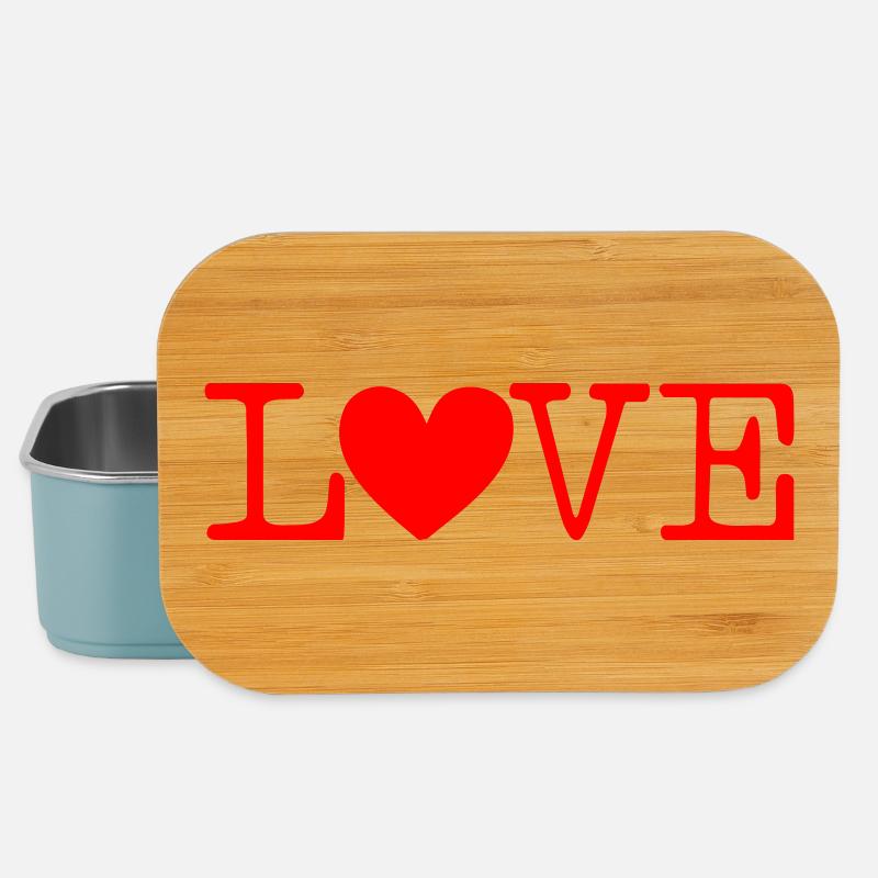 Love - Lunch Box - Hellblau