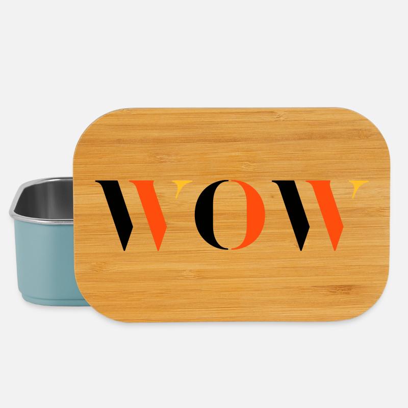 WOW dreifarbig - Lunch Box - Hellblau