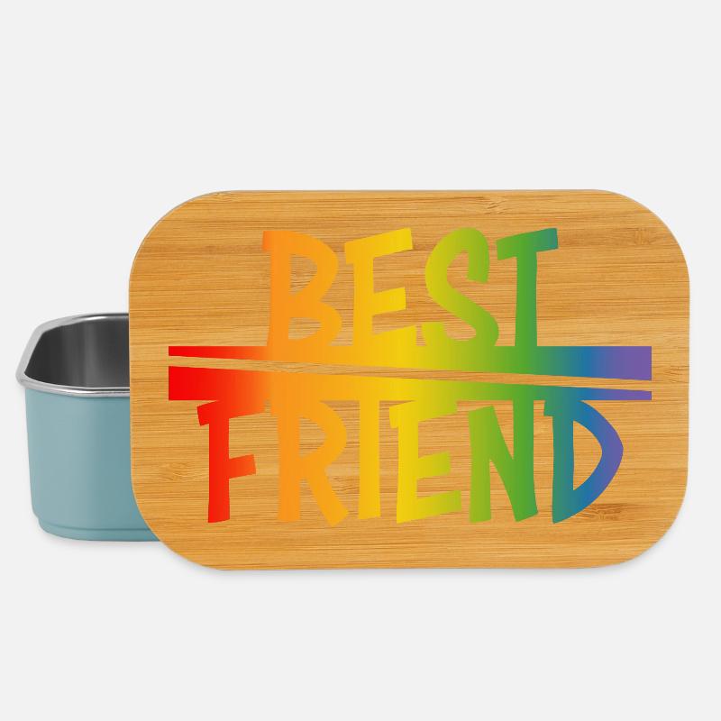 Best friend rainbow - Lunch Box - Hellblau