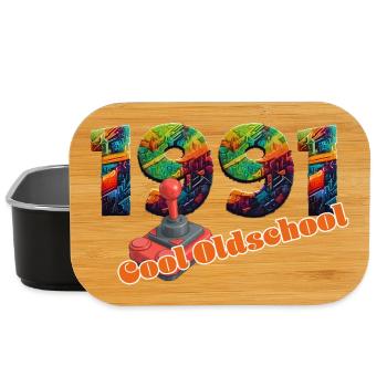 1991 – Digital Retro Gaming Design - Lunch Box - black - Front
