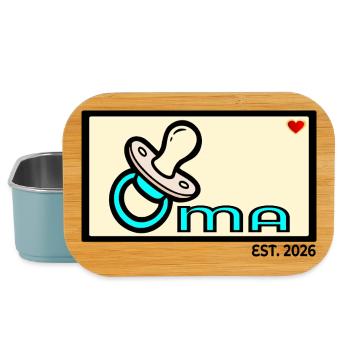 Baby verkünden - Oma 2026 Familie - Lunch Box - Hellblau - Vorne