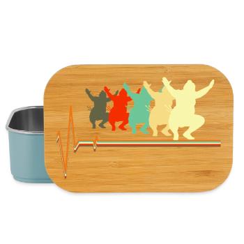 Lutteur de sumo battement de cœur Art martial rétro japonais - Boîte à goûter - bleu pâle - Devant