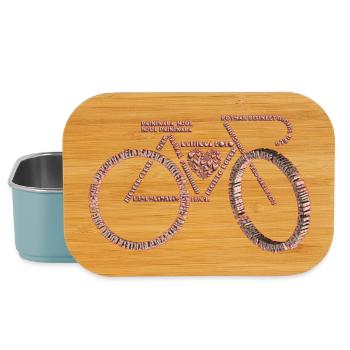 Fahrradsprachen Valentinstag V1 - Lunch Box - Hellblau - Vorne