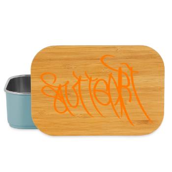 Graffiti Orange Handlettering Stuttgart - Lunch Box - Hellblau - Vorne
