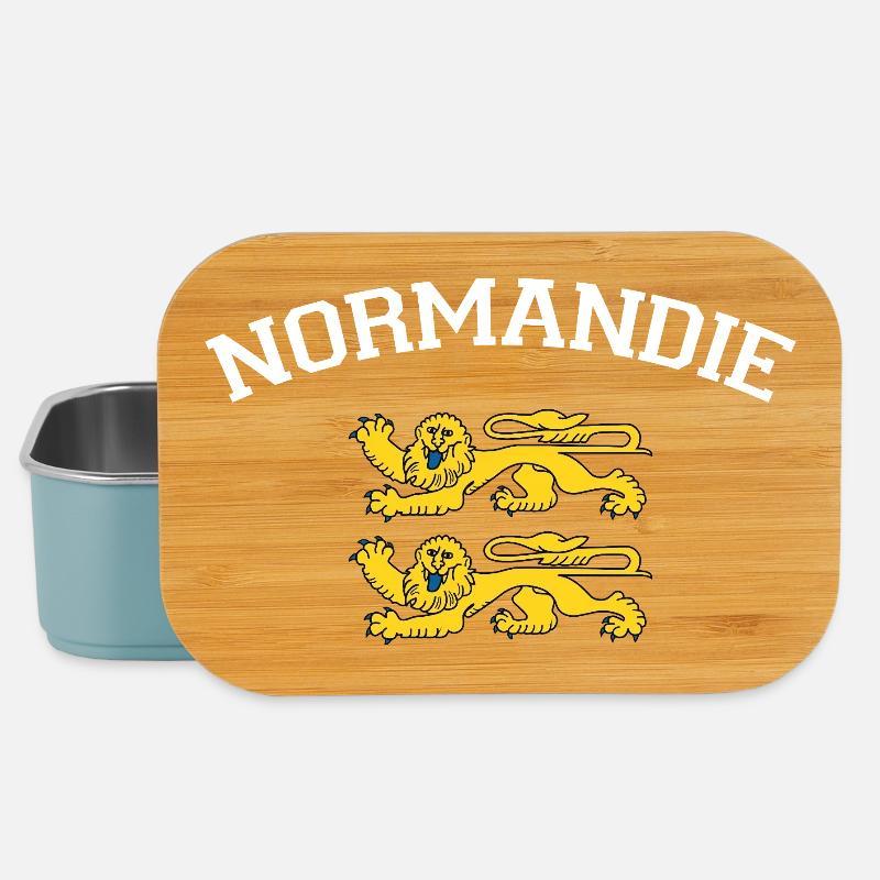 Normandy T-Shirt Humor Gift - Lunch Box - light blue