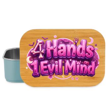 4 Hands 1 Evil Mind - Lunch Box - light blue - Front
