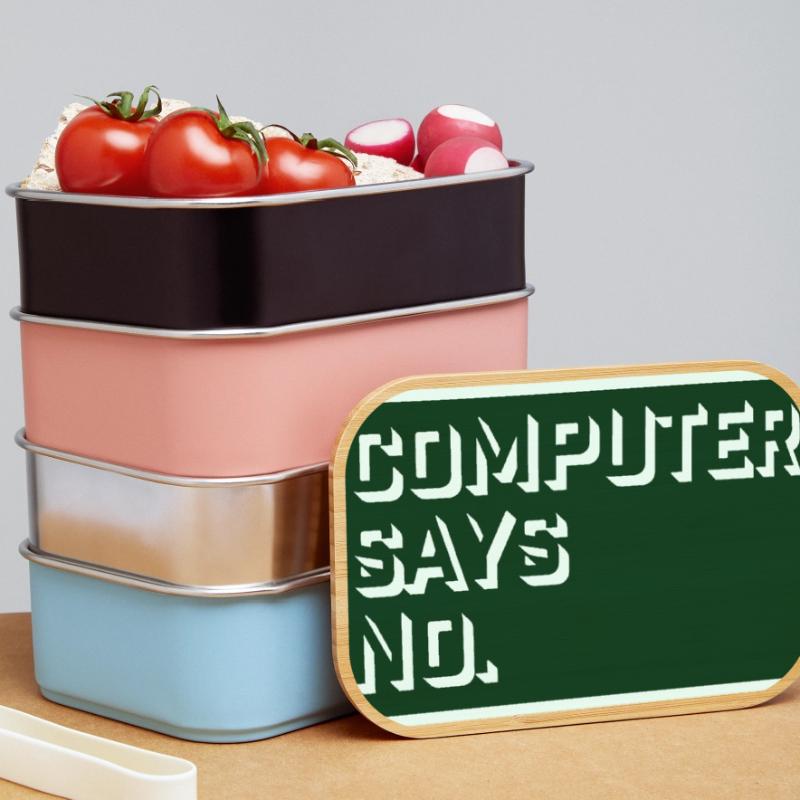 Computer Says No Lustig Programmierer Nerd Technik Lunch Box
