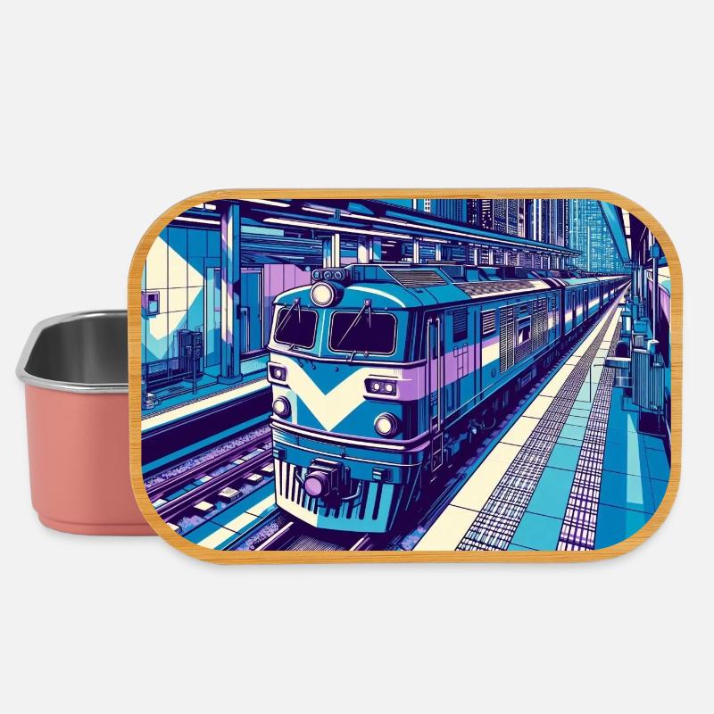 Train 2 4 - Boîte à goûter - rose clair