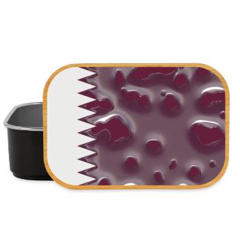Le Qatar en tant que pays - Boîte à goûter - noir - Devant