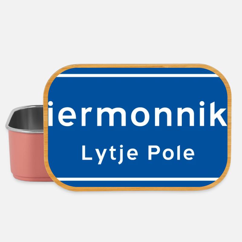 Panneau de nom de lieu Schiermonnikoog - Boîte à goûter - rose clair