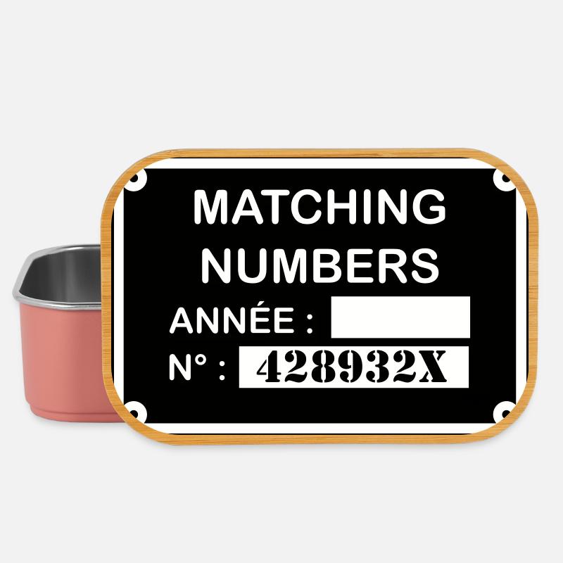 Matching Numbers - Boîte à goûter - rose clair
