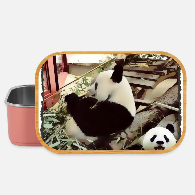 Mode Panda activé - Boîte à goûter - rose clair