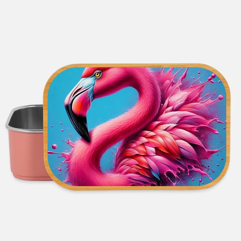 Flamingo - Lunch Box - Hellrosa
