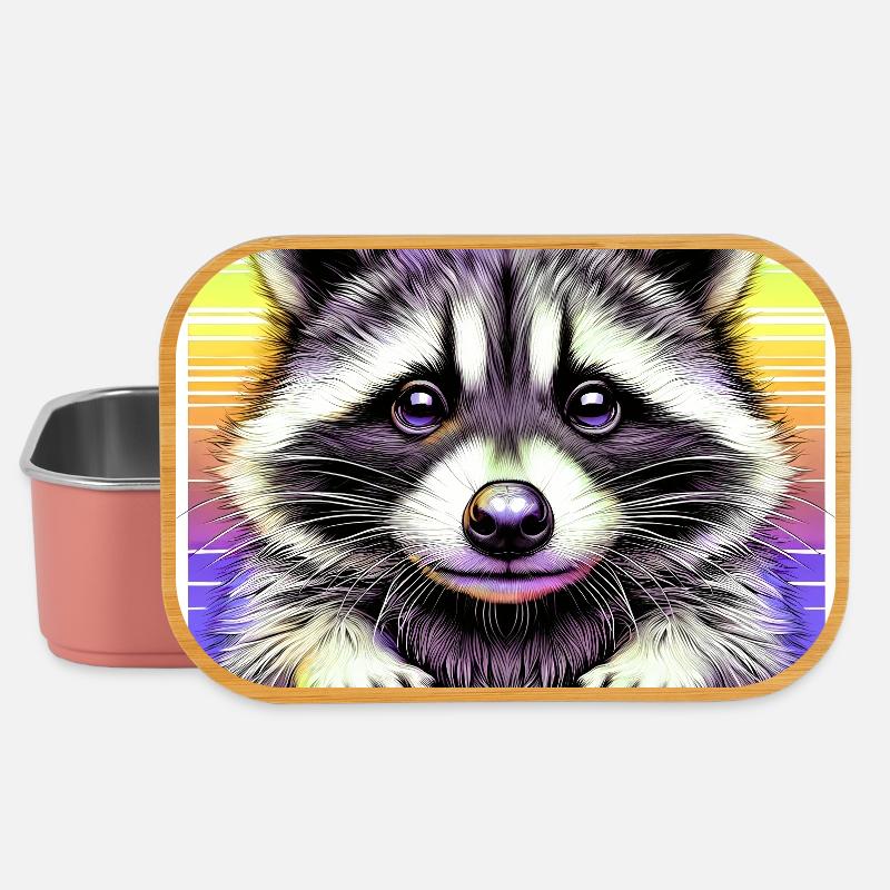 Waschbär - Lunch Box - Hellrosa