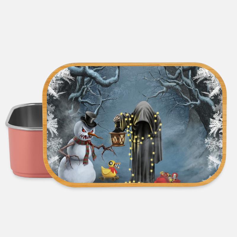Dunkle Weihnachten - Lunch Box - Hellrosa